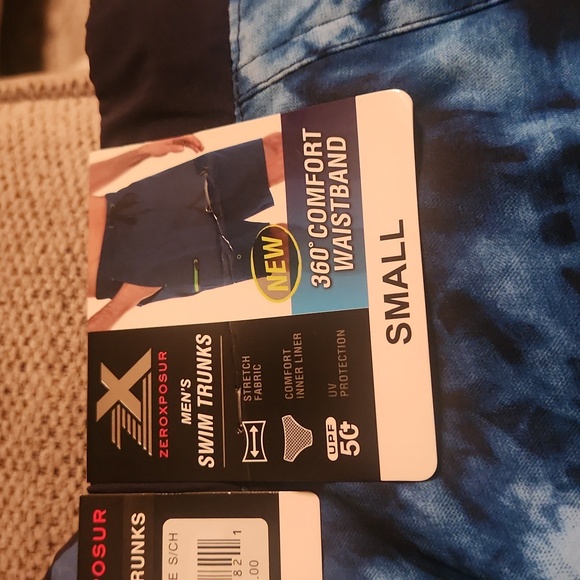 NWT mens black swim pants size small - Picture 4 of 7